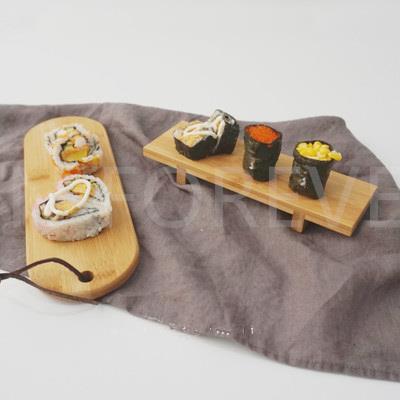 Ekologik do'stona Bamboo Sushi Servis laganda / Bamboo Sushi Plate
